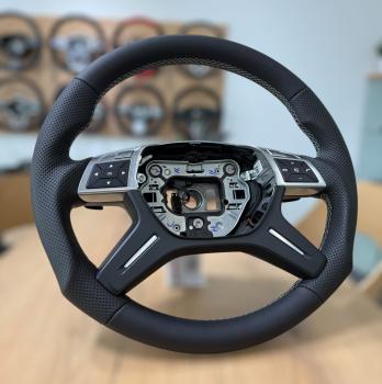 Preview: Mercedes Benz ML GL W164 W166 AMG W212 Lenkrad neu Beziehen